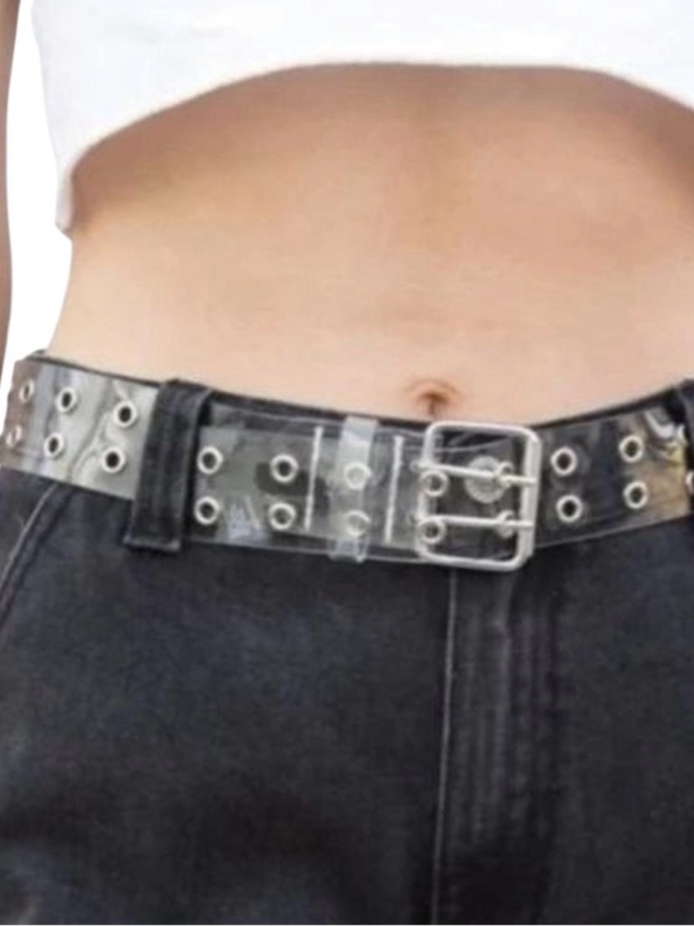 Plastic Double Eyelet Belt